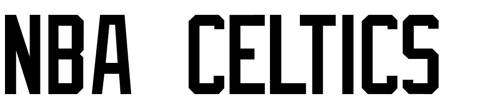 NBA-Celtics font family download free