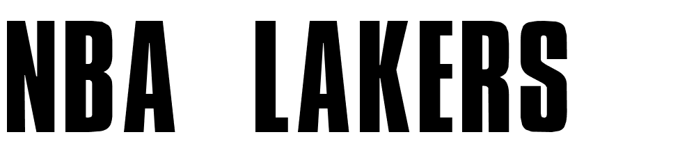 NBA-Lakers font family download free