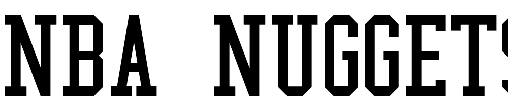 NBA-Nuggets font family download free