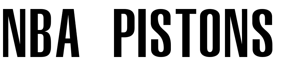 NBA-Pistons font family download free