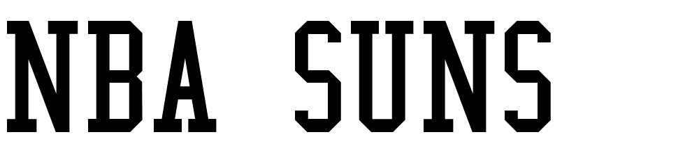 NBA-Suns font family download free