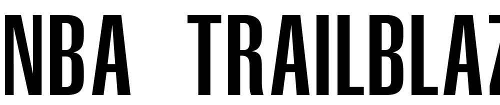 NBA-Trailblazers font family download free