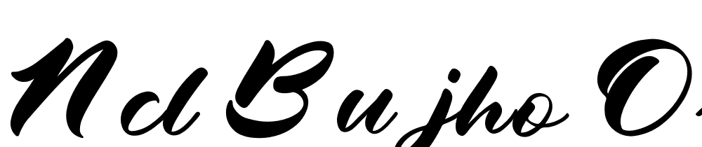 NCL-Bujho-Orgnist-Demo font family download free