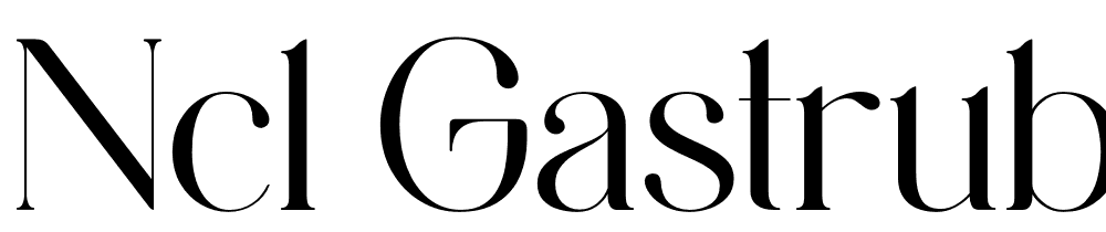 NCL-Gastrub-Demo font family download free