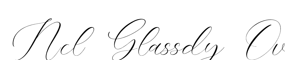 NCL-Glassdy-Overtyeg-Demo font family download free