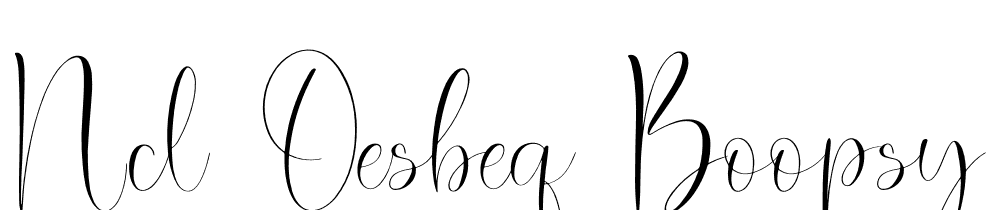 ncl-oesbeq-boopsy font family download free