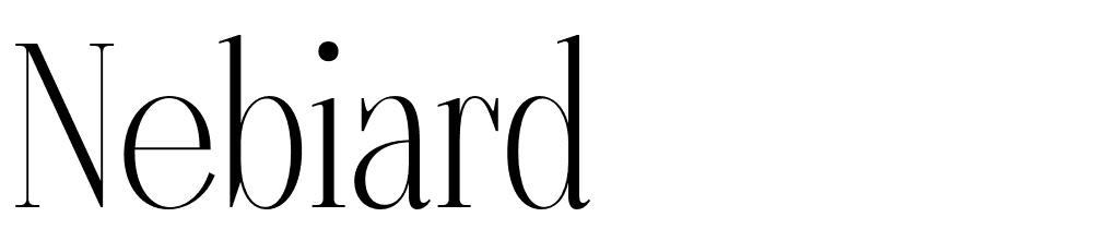 nebiard font family download free