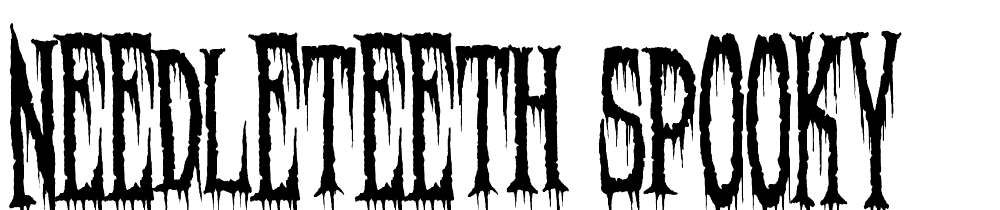 Needleteeth-Spooky font family download free