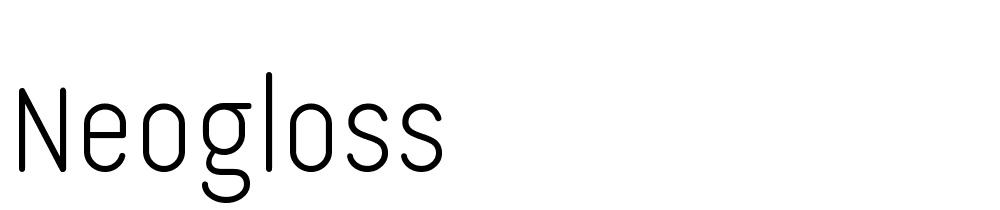 Neogloss font family download free