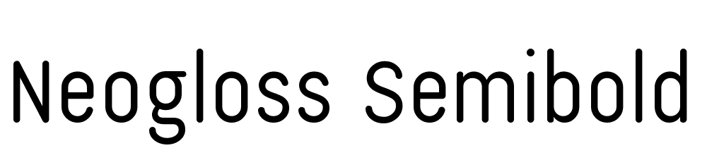 Neogloss-SemiBold font family download free