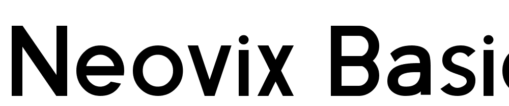 Neovix-Basic-Bold font family download free