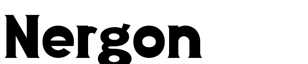 NERGON font family download free