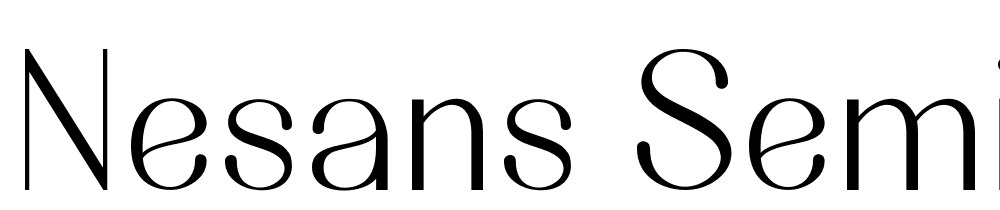 Nesans-Semi-Bold font family download free