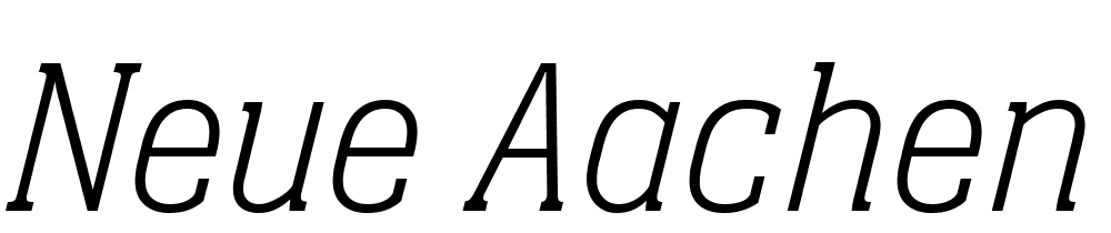 Neue-Aachen-Pro-Thin-Italic font family download free