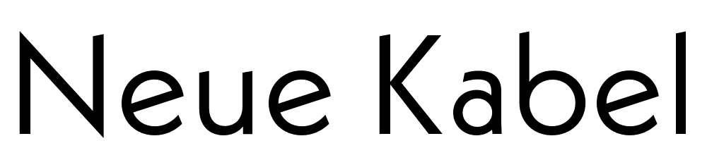 Neue-Kabel font family download free