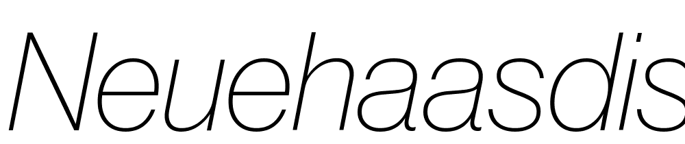 NeueHaasDisplay-XThinItalic font family download free