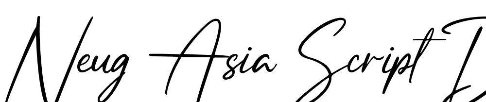 Neug-Asia-Script-Demo font family download free