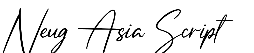 Neug Asia Script font family download free