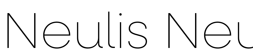 Neulis-Neue-Thin font family download free