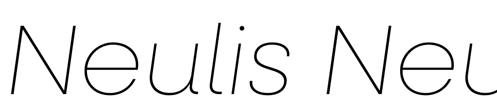 Neulis-Neue-Thin-Italic font family download free