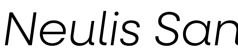 Neulis Sans font family download free