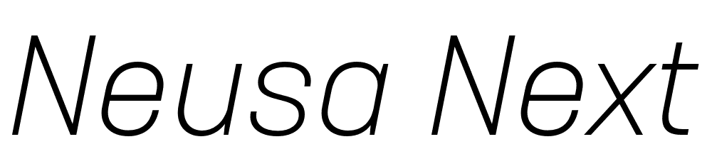 Neusa-Next-Std-Light-Italic font family download free