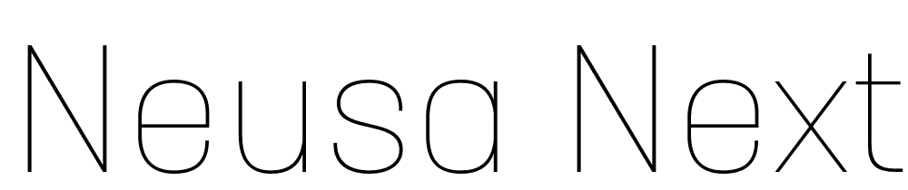 Neusa-Next-Std-Thin font family download free