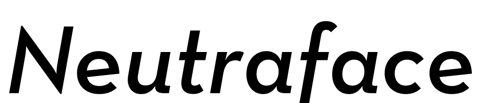 Neutraface-Text-Demi-Italic font family download free