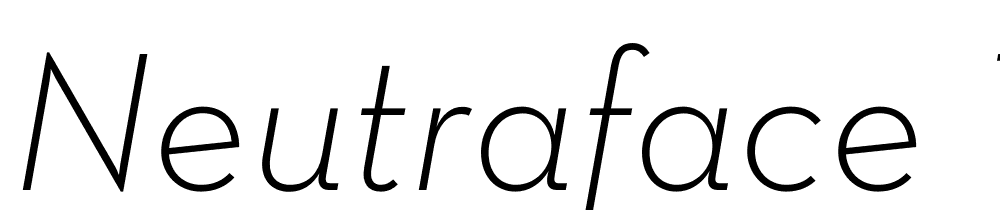 Neutraface-Text-Light-Italic font family download free