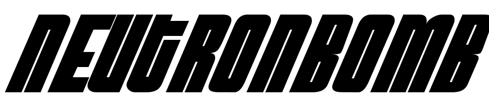 NeutronBomb font family download free