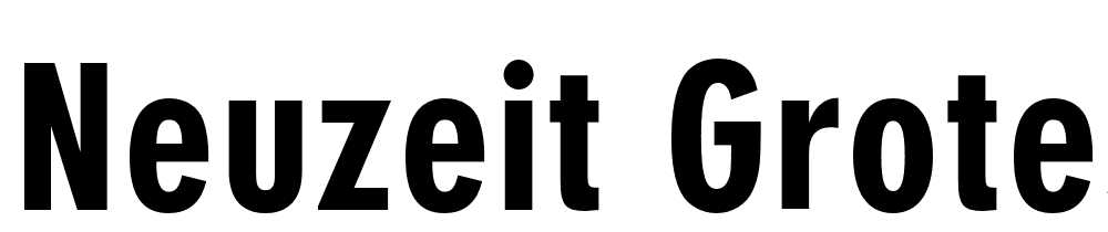 Neuzeit-Grotesk-ExtCond-Black font family download free