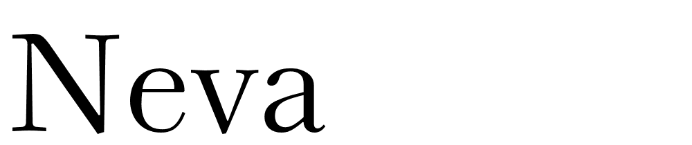 Neva font family download free