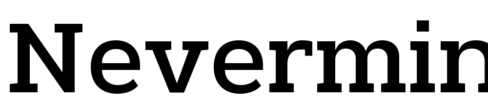 NeverMind-Slab-DemiBold font family download free