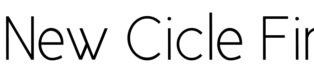 New-Cicle-Fina font family download free