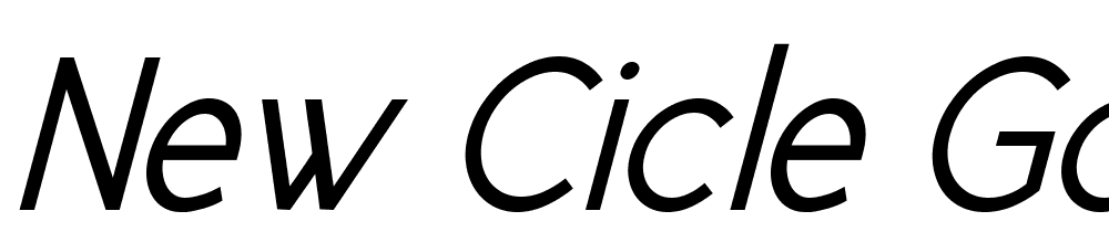 New-Cicle-Gordita-Italic font family download free