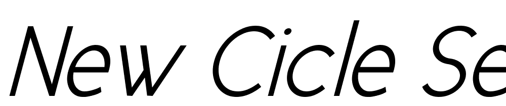 New-Cicle-Semi-Italic font family download free