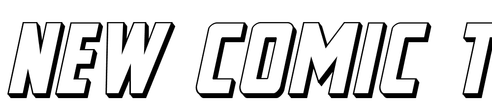 New-Comic-Title-3D-Italic font family download free