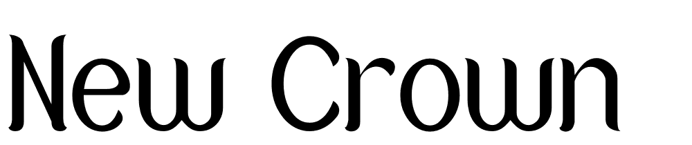 new-crown font family download free