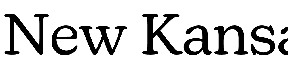 New-Kansas-Regular font family download free