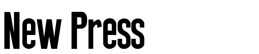 new-press font family download free