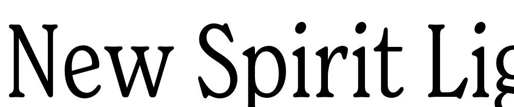 New-Spirit-Light-Condensed font family download free