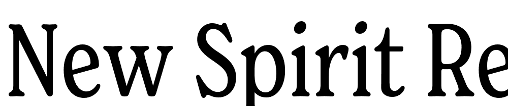 New-Spirit-Regular-Condensed font family download free