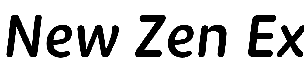 New Zen Extra font family download free