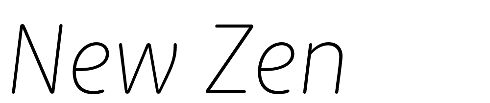 New Zen font family download free