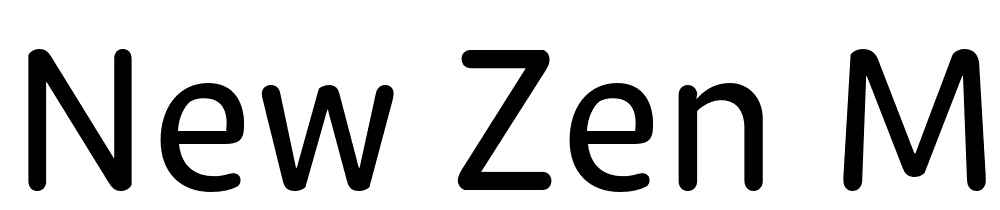 New-Zen-Medium font family download free