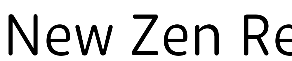 New-Zen-Regular font family download free