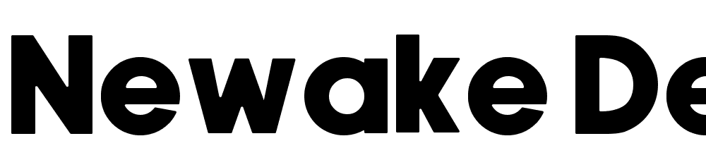 Newake-Demo font family download free