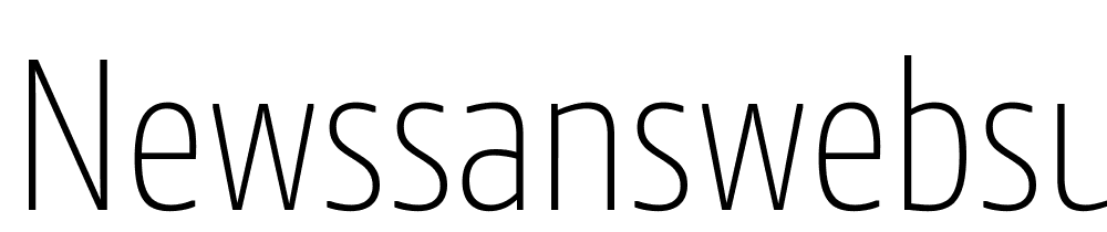 NewsSansWebSubset-ThinCond font family download free