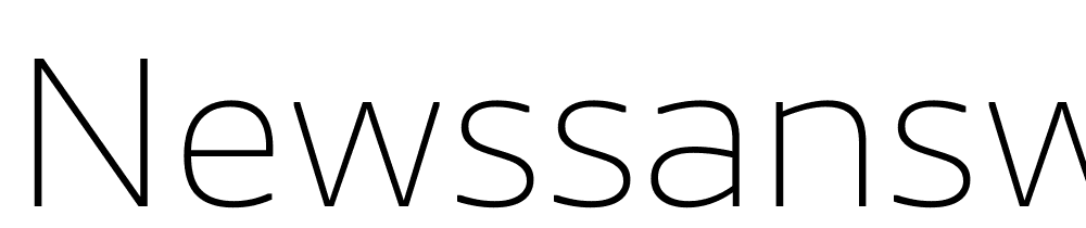 NewsSansWebSubset-ThinWide font family download free