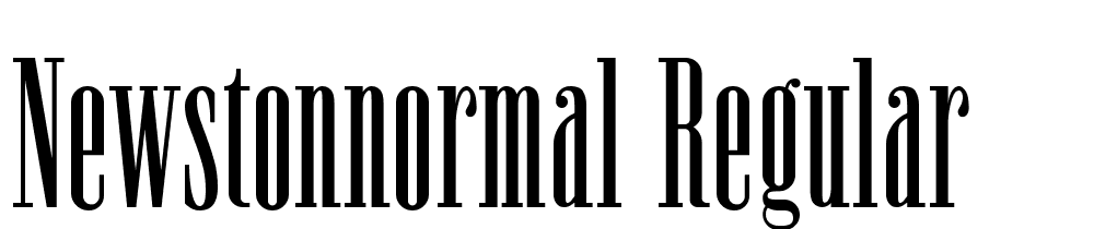 NewstonNormal-Regular font family download free